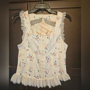 Free People Corset Top With Lace